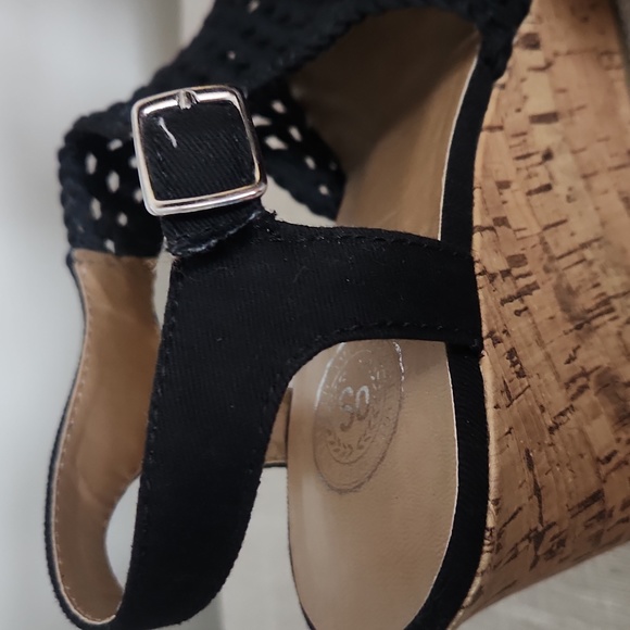 SO Black and Cork Wedges, 7.5M - Picture 6 of 13